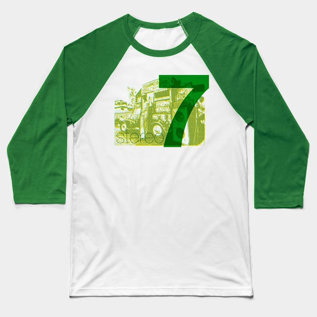 Studio 7 Sound System Baseball T-Shirt by HAPPY TRIP PRESS